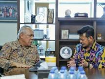Mentan Syahrul Yasin Limpo bersama Menteri Pekerjaan Umum dan Perumahan Rakyat (PUPR).