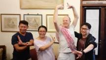 Atien Kisam (Koreografrer tari Betawi), Yola Yulifianti (Ketua Komite Tari DKJ), Andrew Greenwood (koreografer balet) dan Rusdi Rukmarata (Eki Dance) Siap pentaskan Kolaborasi Balet dan Tari Betawi di GBB TIM.