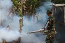Satgas Yonif 411 Kostrad dan KKP Merauke Lakukan Fogging di Kampung Sota Perbatasan RI-PNG