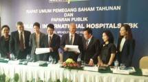 Ketut Budi Wijaya, Presdir PT Siloam Hospital Tbk bersama jajaran Dewan Direksi. (Herry Barus/INDUSTRY)