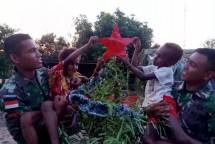 Rumah Natal Pos Barki, Wujud Toleransi Satgas Yonif 411 Kostrad di Bumi Animha