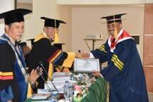 Laksma TNI Suradi Agung Slamet, S.Sos., S.T., M.M. Raih Gelar Doktor di IPDN