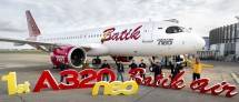 Dukung Industri Logistik, Batik Air Menerima A320neo Pertamanya