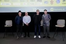 Kiri - kanan Ernest Prakasa - Writer&Director; David Hilman - COO ASRI Frans Arsianto - Head of Leasing and Marketing Communication ASRI Alex Kusuma - CEO ASRI