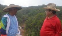 Dua Bos SMSI Tinjau Huntara Diatas Awan 