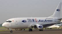 Ilustrasi pesawat Boeing TRI.M.G Asia Airlines. (Foto: IST)