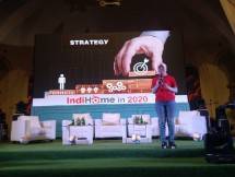 Direktur Consumer Service Telkom Indonesia, Siti Choiriana saat paparan Indihome