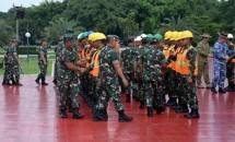 Dankormar Hadiri Upacara Penyambutan Garuda Karhutla Australia 