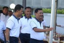 Dankormar Dampingi KASAL Olahraga Bersama di Seskoal 