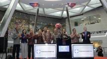 Pencatatan Saham (listing) PT Bintraco Dharma Tbk. pada Senin (10/4/2017) di Main Hall, Gedung Bursa Efek Indonesia (BEI), Jakarta. (Foto: IST)