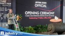 Menkop dan UKM Teten Masduki saat membuka Jiffina 2020 (Foto: Ridwan/Industry.co.id)