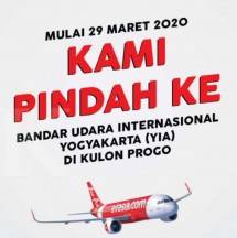 AirAsia Yogyakarta Pindah ke Kulon Progo 