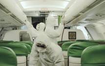 Citilink lakukan penyemprotan disenfektan halau corona (ist) 