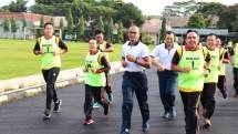 Yonmarhanlan III JKT Olah Raga Bersama Garjas Polres Metro Jakarta Utara