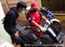 SKY servis motor dirumah dari Yamaha