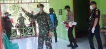 Bersama Lintas Sektoral di Papua, Satgas Pamtas Yonif 411 Kostrad Terus Perangi Virus Corona 