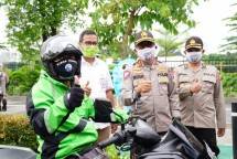 BRI dan Kakorlantas sosialisasi keselamatan dari Covid-19