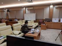 Dirjen Tanaman Pangan, Kementerian Pertanian, Suwandi saat video confrence