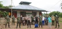 Yonif 411 Kostrad Bersama Lintas Sektoral Sota Adakan Penyemprotan Disinfektan di Tempat Ibadah 