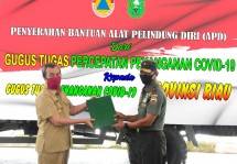 TNI Serahkan Ribuan APD dan Rapid Test Kepada Gubernur Riau