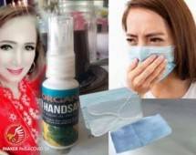 Masker Sutra- Handsanitizer Buatan Inaker Diyakini Mampu Sembuhkan Covid-19 