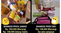 Isi paket sembako Pemprov DKI Jakarta dengan Jawa Barat 