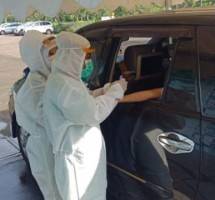 Pemeriksaan rapid test di Meikarta (Cikarang)