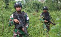 Yonif 411 Kostrad Perketat Patroli Keamanan di Perbatasan RI-PNG