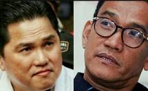 Menteri BUMN Erick Tohir - Refly Harun (foto Kolase, sumber Detik/Antara)