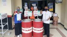 Pertamina Lubricants Salurkan Bantuan 11 Wastafel Cuci Tangan di Sekitar Wilayah Production Unit Jakarta