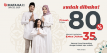 Nikmati Koleksi Ramadhan dan Penawaran Menarik Hingga 80% Eksklusif hanya di Matahari Official Shop Dalam Aplikasi Shopee