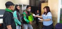 150 Pengemudi Ojek Terima Donasi dari PT Asri Jaya Mandiri