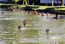 Jaga Kebugaran Prajurit Infantri Marinir Rutin Latihan Renang