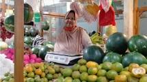 Salah seorang pedagang di pasar tradisional Malang