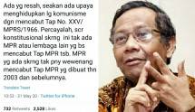 Wacana TAP MPRS PKI Bakal Dicabut Beredar, Mahfud MD: Percayalah, Tak Akan Ada Lembaga Apapun yang Bisa Mencabut