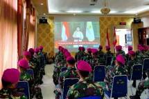 Prajurit Marinir Arhanud Peringati Hari Lahirnya Pancasila