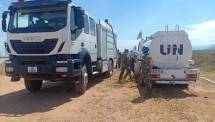 Satgas TNI Konga XXXIX-B MONUSCO Berperan Padamkan Kebakaran di Kalemie