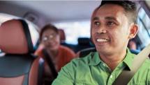 Driver Grab nikmati perjalanan dengan costumer (Doc:Grab)