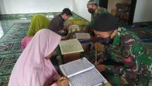 Anak-Anak Perbatasan Peroleh Bimbingan Pengajian dari Prajurit Kostrad 