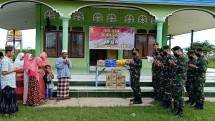 Panti Asuhan Merauke Dikunjungi Satgas Yonif 411