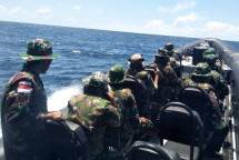Patroli Laut dan Pengawasan Pantai Ditingkatkan Prajurit Brigif 2 Marinir Satgas Puter XXIII