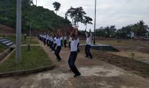 Tingkatkan Imun Tubuh Prajurit Marinir Teluk Ratai Rutin Olah Raga