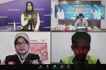 Teleconfrence Gubernur Kalsel dan Tim Pemerintah Covid-19