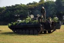 Yon Arhanud 2 Mar Tingkatkan Latihan Penembakan PKT BVP-2