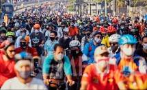 Warga di CFD Jakarta Minggu (21/6) foto Tempo.co