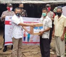 Holding BUMN Perasuransian dan Penjaminan dan POLRI Donasi 650 Sembako untuk Warga Korban Covid-19