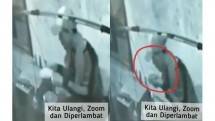 Tangakapan layar video rekaman CCTV, seorang pedagang bakso keliling diduga meludahi mangkuk bakso pembelinya, Senin (22/6/2020. foto: tribun 