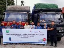 PT Mitra Kerinci Lakukan Ekspor Perdana 24,5 ton Teh ke Taiwan dan Malaysia