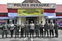 Kunjungan Kasrem dan para Kasi Korem 174/ATW ke Markas Kepolisian Resor (Polres) Merauke