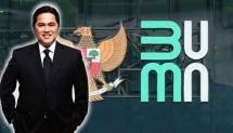 Menteri BUMN Erick Tohir dan Logo Baru Kementerian BUMN 